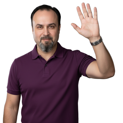 Chris Ungureanu waving hello